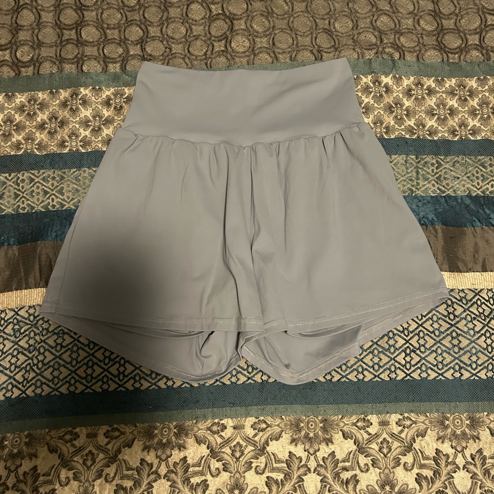 Cloudy Grey Athletic Shorts